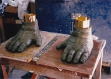 「世にも奇妙な物語」ゴリラ足彫刻